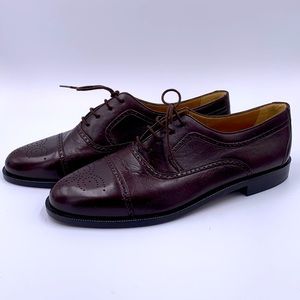 Bally brown men leather shoes size 11